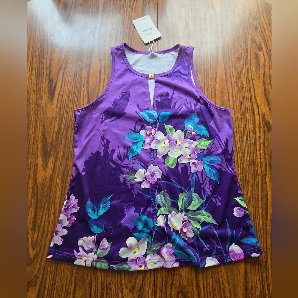 Soesdemo Floral Tank Blouse. NWT